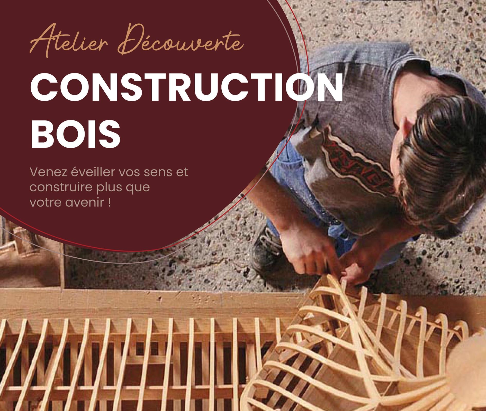 Nouveauté : atelier découverte des métiers du bois