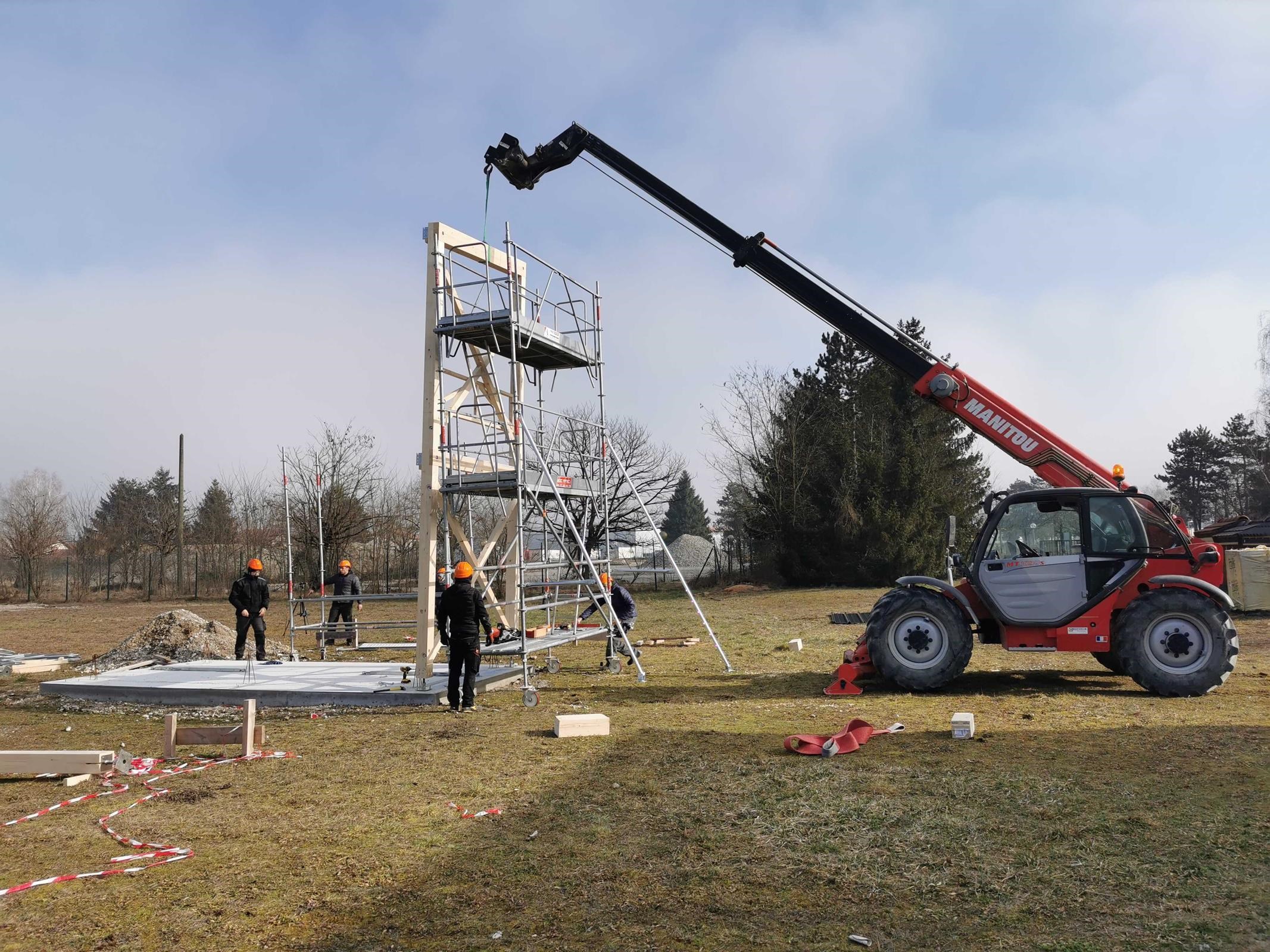 Suite des travaux pour la maquette de pré-test au feu